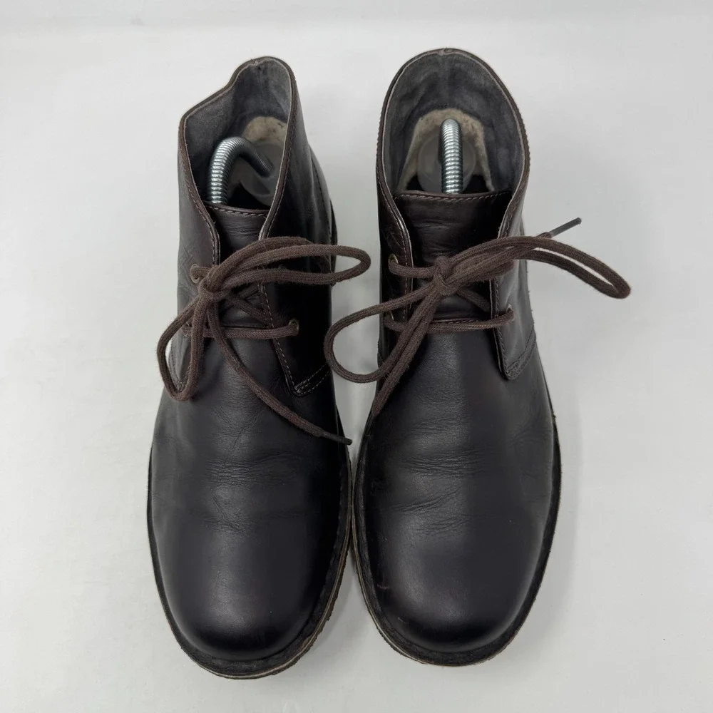 UGG Australia Leighton Chukka Desert Leather‎ Boots Black 3275 Men's Size 8.5